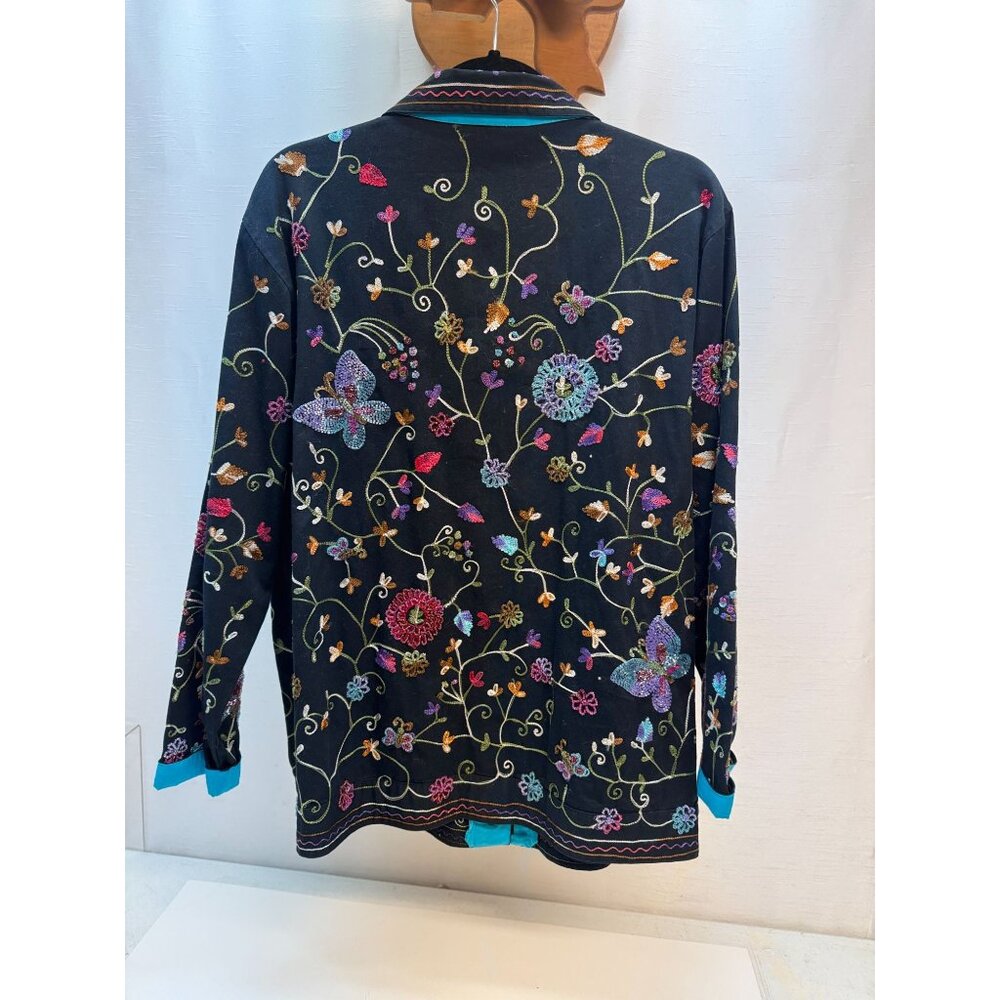 Quacker Factory Woman's Embroidered Jacket. Large - Picture 2 of 5